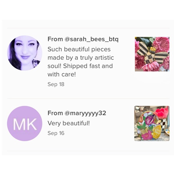 LOVE NOTES from some of my Hand Crafted Decoupage Items - Picture 5 of 6